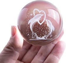 3D Dolphin Crystal Ball with
