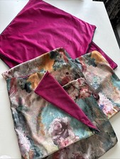 6 Velvet Cushion Covers Next And Paoletti 2x20" 4x 16"