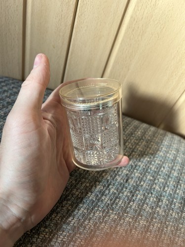 Vintage cut glass - glass, toothpick