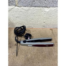 Nicky Clarke NCS91 Frizz Control Flat Iron Straightener Silver Maroon Corded 35W