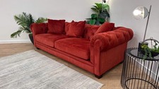 Sofology The Oxford 3 Seater Fabric Sofa in Heritage Sunset
