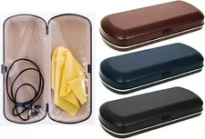 Protective Glasses Spectacle Hard Plastic Case With Cleaning Cloth And Neck Cord