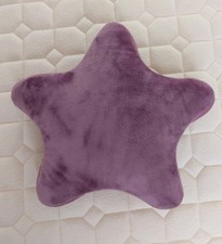 Star Shaped Beanie Cushion Purple Small 15x5cm