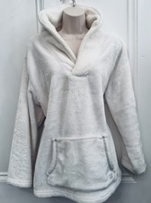  JOHN ROCHA White Fluffy  Loungewear Top UK 16 / 18 