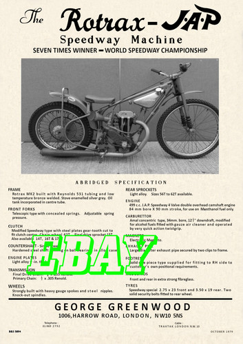 Speedway rotrax jap mk2 retro - rotrax,