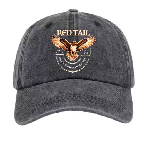 Vintage red tail hawk baseball - vintage,