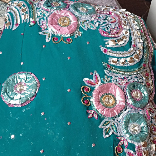 Women teal georgette - women’s,