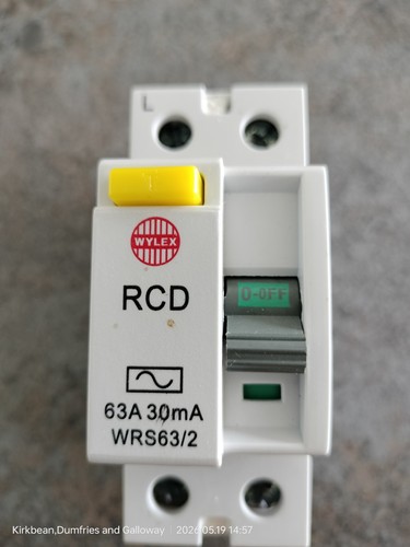 Wylex rcd wrs63 63a - wrs63/2,
