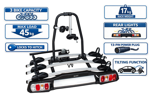 Tow bar bike carrier - tow, for