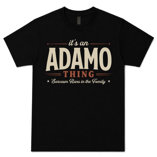Adamo thing sarcasm - it's,