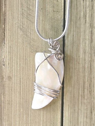 Shark tooth necklace handmade - shark,