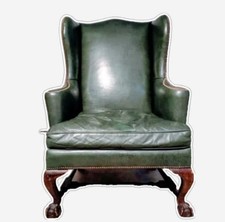 Vintage Regency Wingback Chair