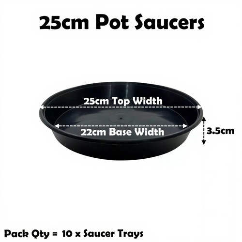 25cm plant pot saucer - 25cm,