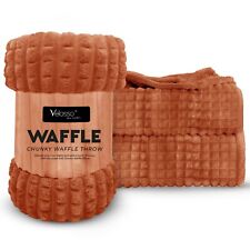 Waffle Checked Throw Blanket