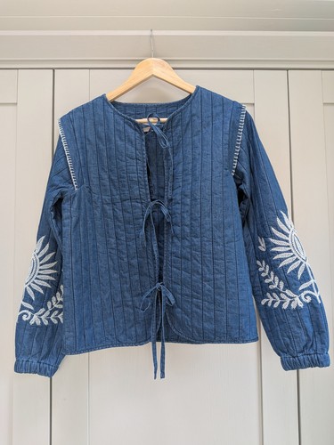 Ladies denim blue - denim, quilted