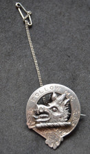 Vintage hallmarked silver Campbell of Breadalbane family clan badge
