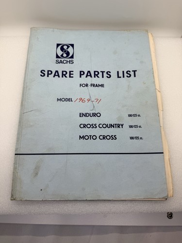 Sachs spare parts list for - sachs,