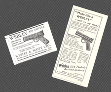 WEBLEY AIR PISTOLS :  2 x