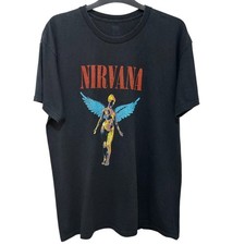 Vintage Nirvana In Utero 90s Tshirt Men's Black Size L