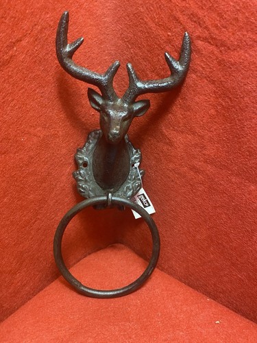 Towel ring stag deer - deer, head
