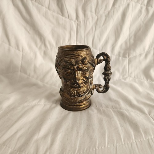 Vinage solid cast brass toby - solid,