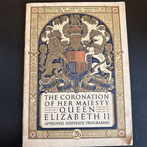 Coronation souvenir programme - coronation,