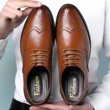 Mens Slip On Loafers Pointed Toe Formal Dress Shoes Smart Wedding Office Work