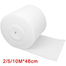 2/5/10M Aquarium Pond Filter Wool Floss Rolls 12-15mm Thicknesses Koi Fish Tank
