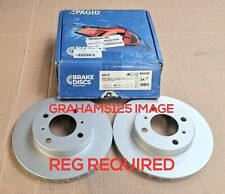 BRAKE DISCS X2 236mm FRONT FIT MITSUBISHI CARISMA COLT LANCER PROTON PAGID 52218