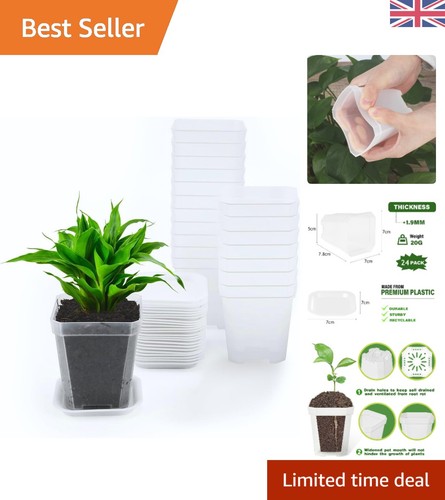 Set clear 7cm square - 24,