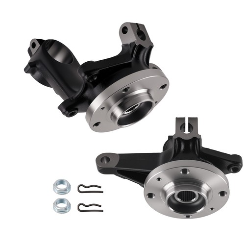 Front pair steering - front, knuckle