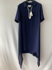 Damsel in a Dress Navy Rosanna Asymmetric Hem UK16