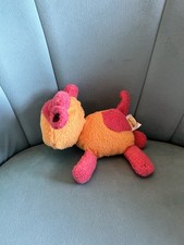 ELC BLOSSOM FARM 2006 Vintage Pink & Orange Cow Soft Plush Toy WITH SOUND - Moos