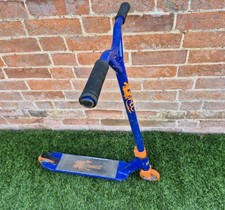 Boys Girls Blue Orange Grit Stunt Scooter
