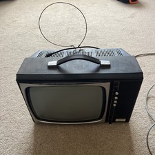 Vintage Ferguson Bourier TV Model No 3816 Portable Analogue - Power Comes On