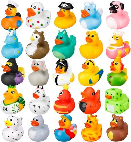 Pack rubber ducks novelty - 25,