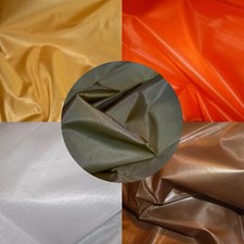 Ripstop Nylon Light Weight Strong Fabric - ORANGE GREEN KHAKI ARMY PARA MILITARY