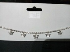 Butterfly silver choker - butterfly,
