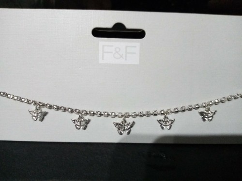 Butterfly silver choker - f&f,