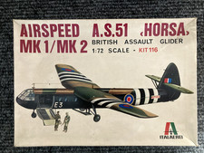 VINTAGE Italeri 1:72 Airspeed A.S.51 Horsa Mk1/Mk2 model kit, complete, seal bag