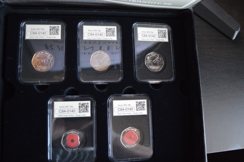 Jersey 2021 50p coins - ,, royal