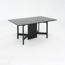 C. 1954 George Nelson Herman Miller Gate Leg Dining Table Ebonized, Model 4656