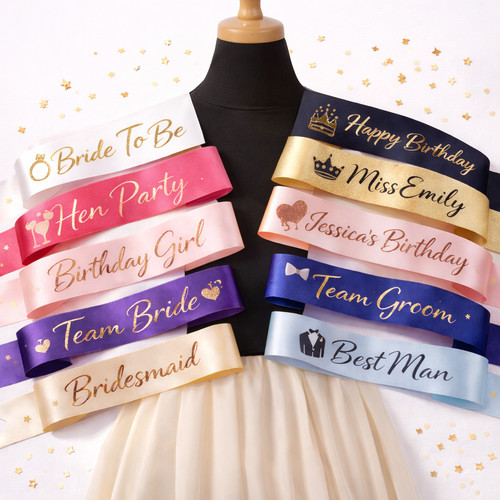 Personalised birthday sash - personalised,