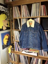 Men’s Denim Levi’s Sherpa Jacket Extra Large Blue VGC
