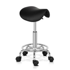 Saddle stool adjustable - saddle, pu