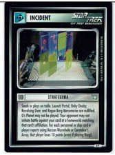 STAR TREK CCG ALL GOOD THINGS, RARE CARD 8P STRATEGEMA ex-nm
