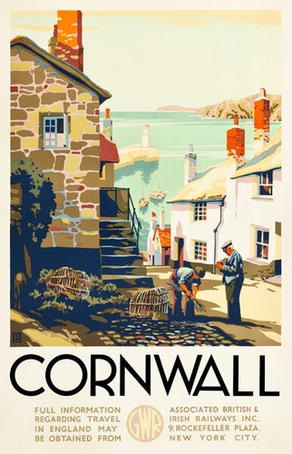 Tx526 vintage cornwall travel - tx526,