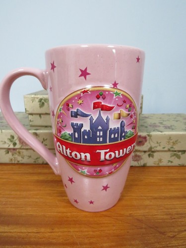 Alton towers mug tall pink - towers,