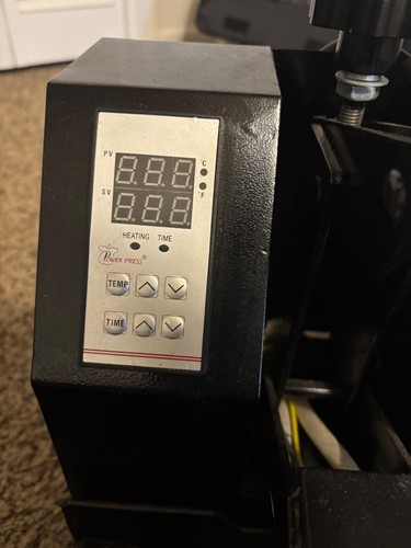 15x15 black powerpress - 15x15, heat