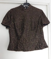 Oleg Cassini Vintage Brown and